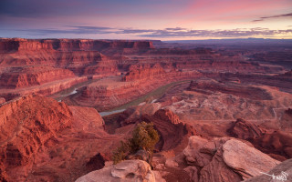 Canyon river sunset mountain cloudy - a view of a canyon free wallpaper