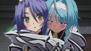 Anime girls blue hair black 5 - outfit free wallpaper