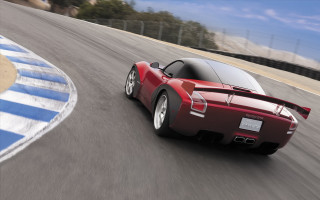 Red sports car race track 16 - line free wallpaper