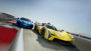 Race track two cars red - a race track free wallpaper for desktop