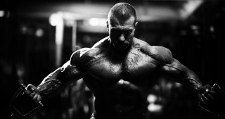 Muscular man gym gloves posing - anthony palumbo free wallpaper