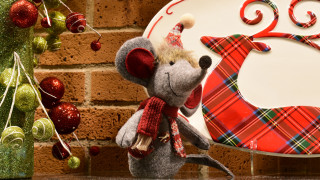 Stuffed mouse christmas plaid ornaments - stuffed free wallpaper