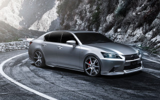 Silver car winding road mountain - a silver car free wallpaper