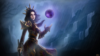 Woman costume ball rain purple - a purple light free wallpaper