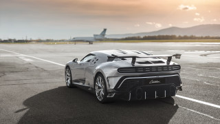 White sports car jet plane - a parking lot free wallpaper