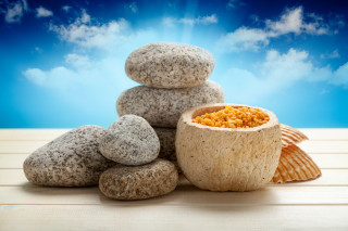Cereal rocks shell beach sky - a bowl of cereal free wallpaper