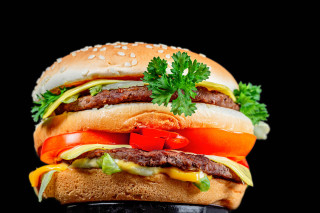 Burger lettuce tomato cheese onion - cheese free wallpaper