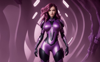 Woman purple suit tunnel light - a purple suit free wallpaper