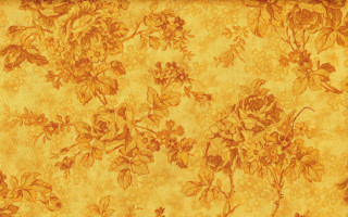 Yellow floral wallpaper brown border - paper texture free wallpaper
