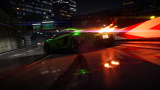Car night city lights virtual - f 8 aperture free wallpaper