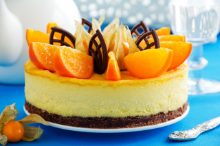 Cake orange chocolate table vase - a cake free wallpaper