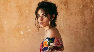 Woman floral top araceli gilbert - a wall behind her free wallpaper