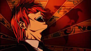 Red haired man worldmap anime - red hair free wallpaper