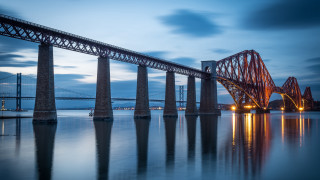 Bridge water reflection sky city - the water below free wallpaper