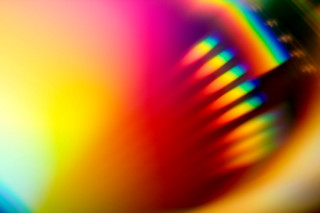 Blurry rainbow holography raytraced chromatic - a blurry image of a rainbow free wallpaper