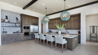 Kitchen center island flowers stove - rembrandt free wallpaper