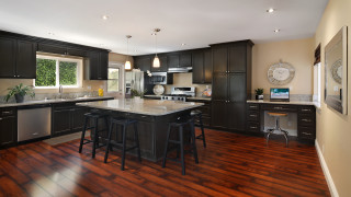 Kitchen center island stove wooden - a wooden floor free wallpaper