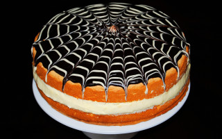 Cake spiderweb decorations table black - a cake free wallpaper