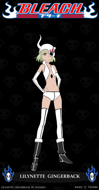 Cartoon devilish character female legs - a white underwear free wallpaper