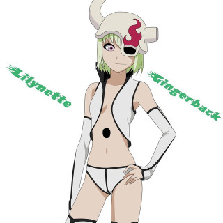 Woman black white horns red - outfit free wallpaper