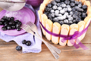 Blueberry cake purple ribbon food - blueberry free wallpaper