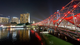 Adrian zingg bridge cityscape reflection - building free wallpaper for desktop