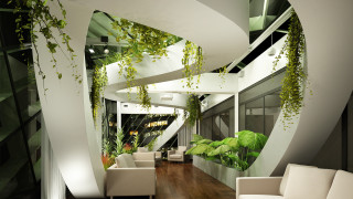 Living room spiral staircase couch - a wooden floor free wallpaper