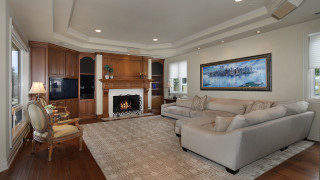 Living room fireplace painting chair - a fireplace free wallpaper