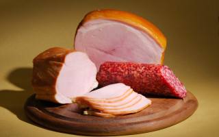 Sliced ham sliced oranges cutting - cutting free wallpaper