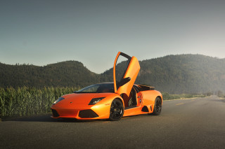 Car corn stalks mountains matte - nice looking car free wallpaper