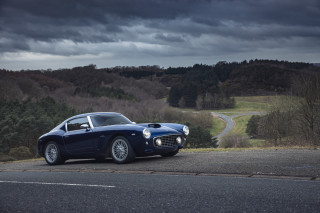 Blue sports car forest road - colin hayes free wallpaper