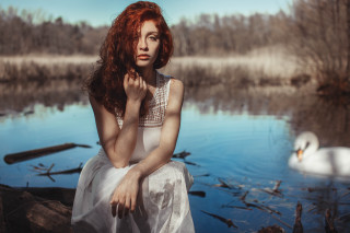 Woman rock swan lake cinematic - artur tarnowski free wallpaper