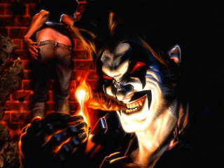 Clown cigarette demon arm painting - benjamin marra free wallpaper