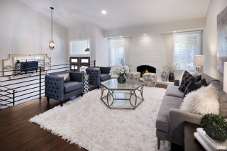 Livingroom fireplace white rug couch - a fireplace free wallpaper