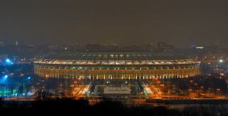 Stadium night lights city background - abram arkhipov free wallpaper