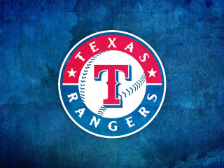 Texas rangers logo blue background 3 - logo free wallpaper