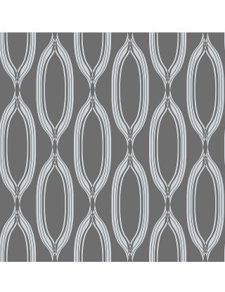 Gray white wallpaper curved lines - art deco free wallpaper