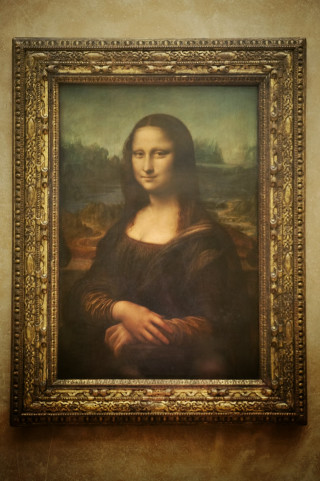 Woman large smile gold frame - a painting of a woman free wallpaper