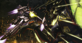Futuristic woman night city gun - futuristic free wallpaper