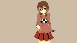 Girl dress boots knife wall - op art free wallpaper