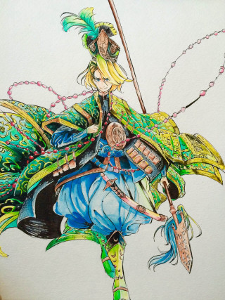 Woman costume sword drawing art - a sword and a sword free wallpaper