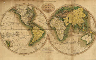 World map countries sides image 2 - international typographic style free wallpaper