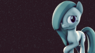 Cartoon pony blue mane black - a few star free wallpaper