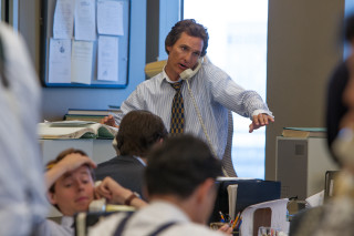 Man tie talking group room - institutional free wallpaper