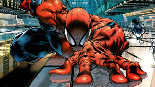 Spider man city bicycle rider - a spider man free wallpaper