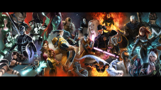 Avengers fire fantasy comic armor - a group of characters free wallpaper