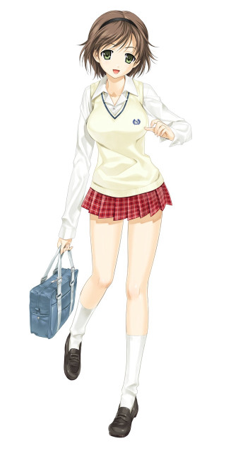 Girl school uniform briefcase luggage - a white background free wallpaper