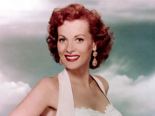 Woman red hair white dress 2 - doris blair free wallpaper