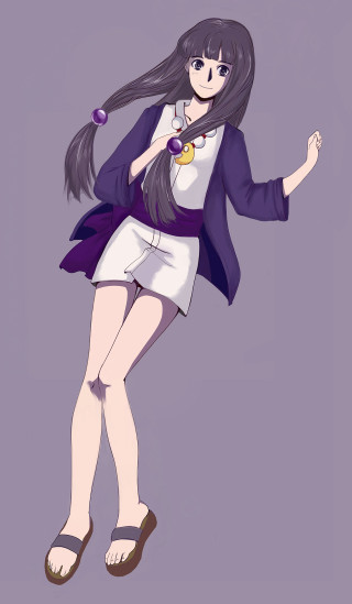 Woman purple jacket white dress - purple free wallpaper