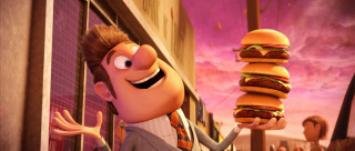 Cartoon character holding hamburger giant - dan smith free wallpaper